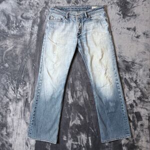 Vintage Y2K Diesel Industries Faded Light Washed Jeans Size 31x32 Zaghor